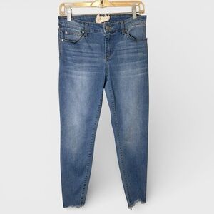 Altar'd State Skinny Jeans 28/7 Mid Rise Raw Hem Distressed Boho Coastal Cowgirl